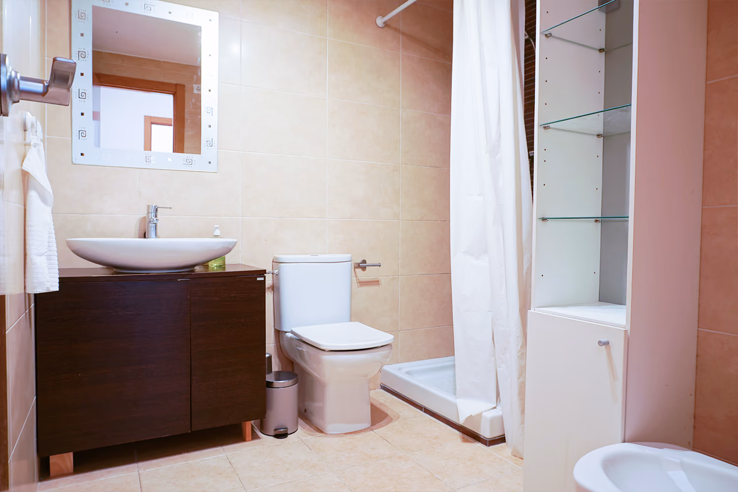 El baño con ducha